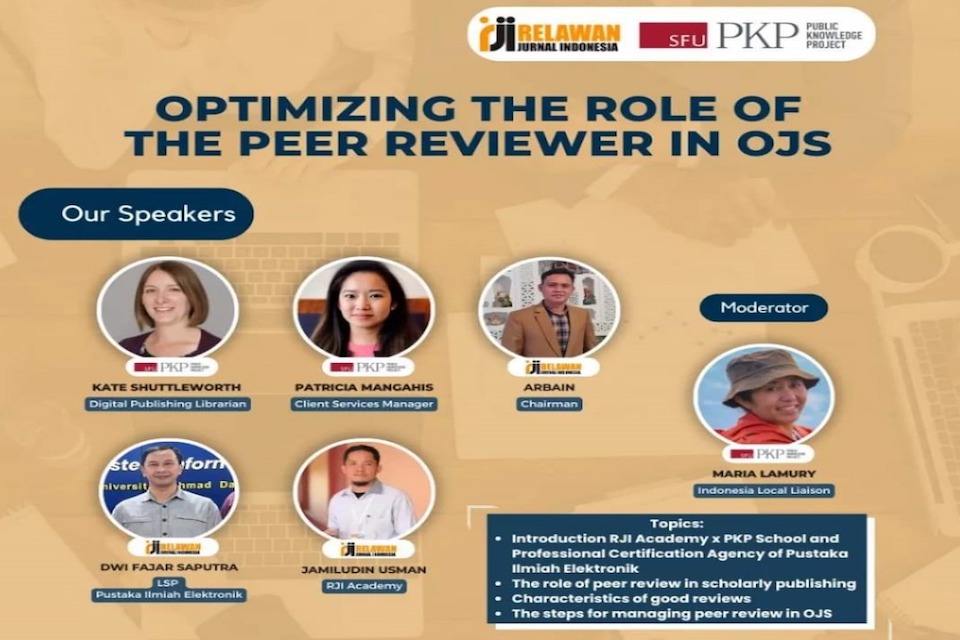 Kaprodi PIAUD IAIN Madura Menjadi Narasumber dalam Kegiatan Webinar Nasional Jurnal Ilmiah "Optimalisasi Peran Peer Reviewer di OJS" Yang diselenggarakan RJI & PKP